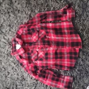 ❤️Boys XS 4/5 Plaid Button Down Shirt🖤